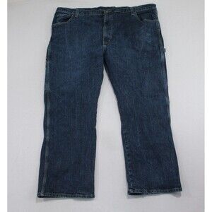 Dickies Men Blue Carpentar Jeans Work Wear Casual Size 44X30